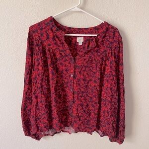 A New Day Floral Blouse